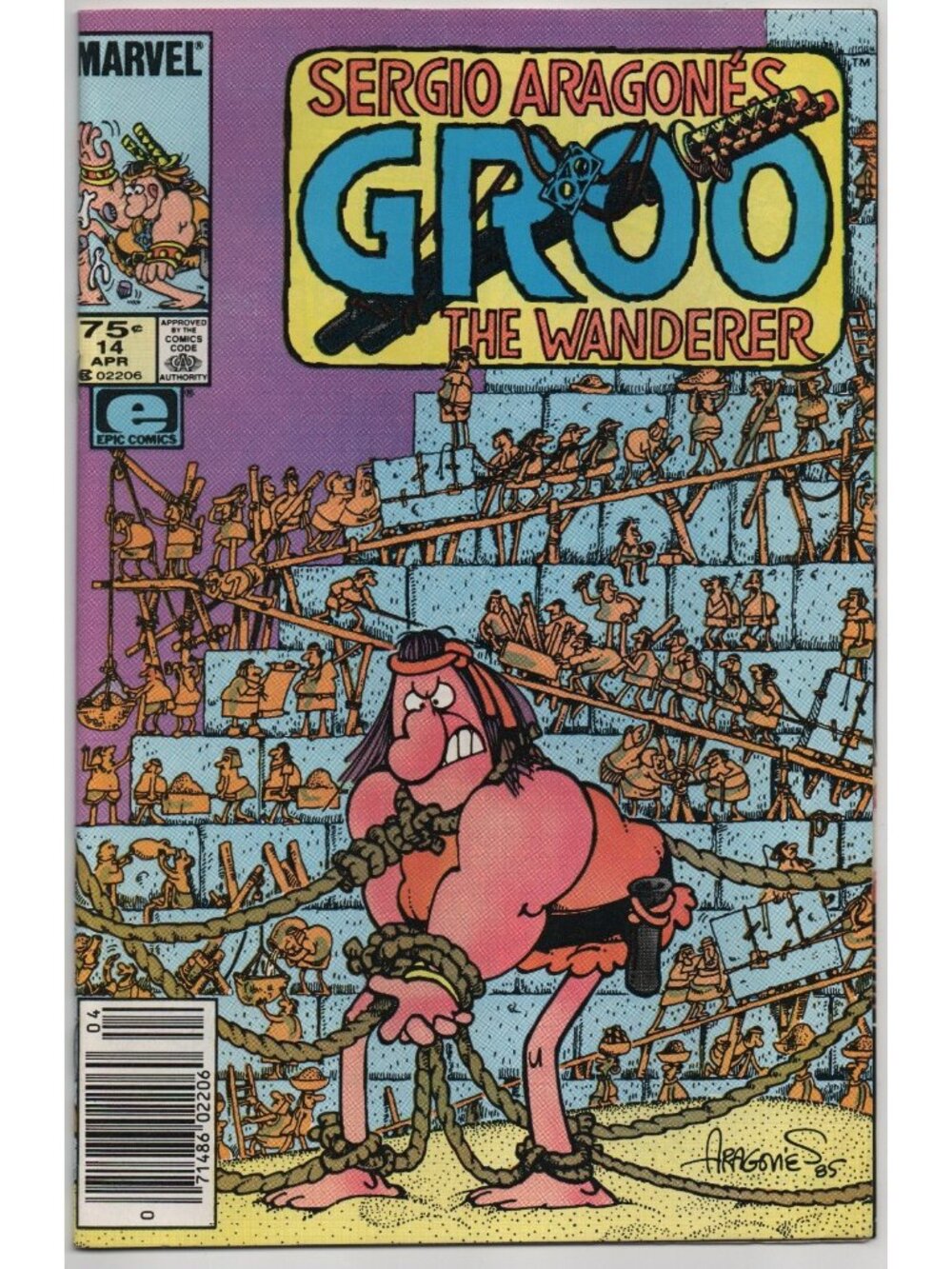 Groo the Wanderer 14 Marvel Epic Comics 1986 VF 8.0 Sergio Aragones Newsstand